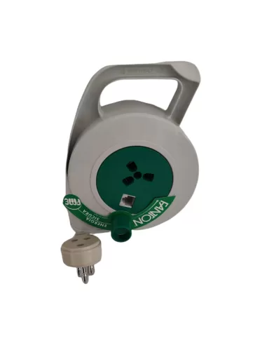 Carrete de cable telefónico Fanton 20200 d110 5 metros 1 toma y jack